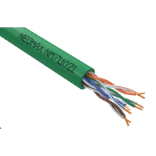 Витая пара U/UTP CAT 5e 4x2x0.46 мм 25AWG Медь внутренний PVCLS нгА-LSLTx зеленый Fluke Tested 305м