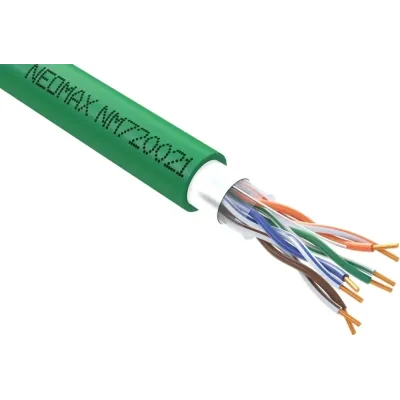 Витая пара F/UTP CAT 5e 4x2x0.52 мм 24AWG Медь внутренний PVCLS нгА-LSLTx зеленый Fluke Tested 305м