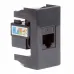 Розетка RJ-45 кат.6,Viva,1 мод.,черн