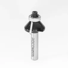 Фреза кромочная конусная с нижним подшипником d8*D25*H10*A45°,серия 1022