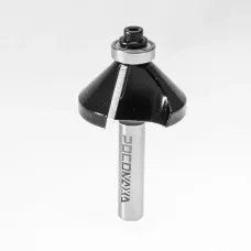 Фреза кромочная конусная с нижним подшипником d8*D35*H16*A45°,серия 1022