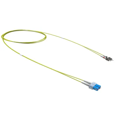 Патч-корд оптический переходной двухволоконный (Duplex) SC-UPC/ST-UPC, 9/125 OS2, 1 м