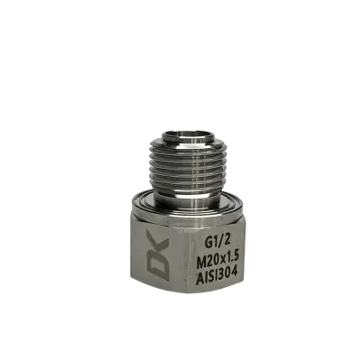 Переходники DK (внутр. М20*1,5- наруж. G1/2) нержавеющая сталь AISI304