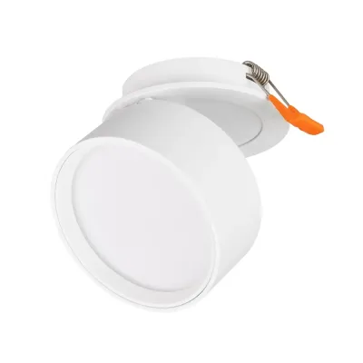 Светильник LGD-POT-BUILT-R85-12W Warm3000 WH 100 deg 230V IP44 металл 5 лет