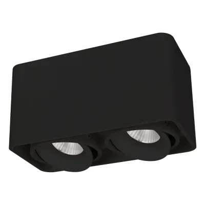 Светильник SP-CUBUS-S195x100-2х8W Warm3000 (BK, 45 deg, 230V) (, IP20 Металл, 3 года)