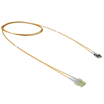 Патч-корд оптический переходной двухволоконный (Duplex) SC-UPC/FC-UPC, 50/125 OM2, 2 м