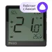 Беспроводной терморегулятор, черный, с модулем Zigbee, с аккумулятором, со встроенным датчиком влажности, с возможностью подключения датчика 