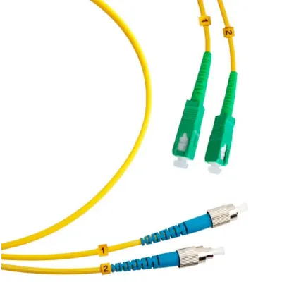 Патч-корд оптический duplex 10м SC/APC-FC/UPC 9/125 sm LSZH