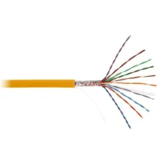 Кабель NETLAN U/UTP 10 пар, Кат.5 (Класс D), 100МГц, одножильный, BC (чистая медь), внутренний, LSZH нг(B)-HF, оранжевый, 305м