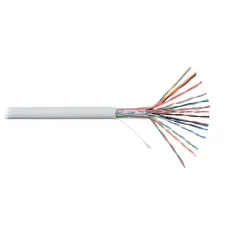 Кабель NETLAN U/UTP 16 пар, Кат.5 (Класс D), 100МГц, одножильный, BC (чистая медь), внутренний, PVC нг(B), серый, 305м