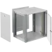 Шкаф телекоммуникационный настенный 19' 12U дверь стекло IP20. 600x450x585mm(ШхГхВ) цвет серый(RAL 7035/RAL7000)