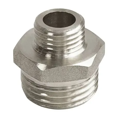 Ниппель переходной с никелевым покрытием 1/2'x1/4'