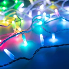 Гирлянда светодиодная декоративная ARD-STRING-CLASSIC-10000-WHITE-100LED-MILK-LIVE RGB-DMX 24V, 10W ARDCL, IP65