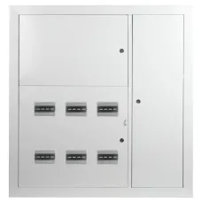 Корпус металлический встраиваемый ЭРА SIMPLE ЩЭ-6 (1000х960х140) 6 квартирный IP31 УХЛ3 серый