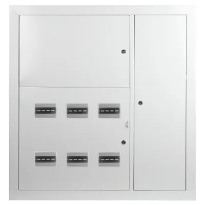 Корпус металлический встраиваемый ЭРА SIMPLE ЩЭ-6 (1000х960х140) 6 квартирный IP31 УХЛ3 серый