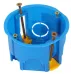Коробка установочная ЭРА KUP-68-45-blue синяя 68х45мм для полых стен саморезы пластиковые лапки IP20