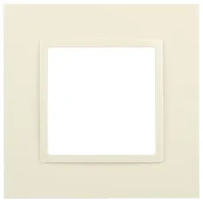 Рамка для розеток и выключателей ЭРА Elegance 14-5011-02 Classic, на 1 пост, сл.кость