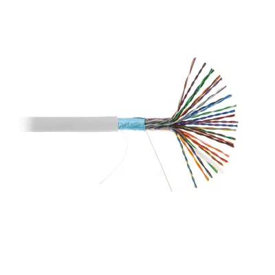 Кабель NETLAN F/UTP 25 пар, Кат.5 (Класс D), 100МГц, одножильный, BC (чистая медь), внутренний, PVC нг(B), серый, 305м