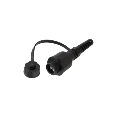 Индустриальный модуль-розетка, Кат.6, RJ45/8P8C, неэкран., IP67, черный