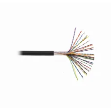 Кабель NETLAN U/UTP 16 пар, Кат.5 (Класс D), 100МГц, одножильный, BC (чистая медь), внешний, PE до -40C, черный, 305м
