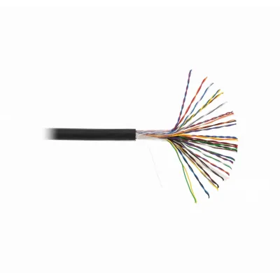 Кабель NETLAN U/UTP 16 пар, Кат.5 (Класс D), 100МГц, одножильный, BC (чистая медь), внешний, PE до -40C, черный, 305м