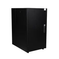 Шкаф нап. 19'', 20U 600х800, перед. дв. мет, задн. стен., мет, чер.