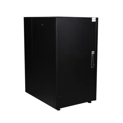 Шкаф нап. 19'', 20U 600х800, перед. дв. мет, задн. стен., мет, чер.