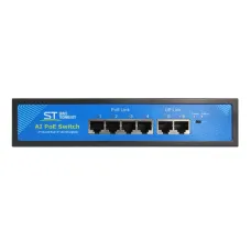 Коммутатор неуправляемый 4x100Мб/с (RJ45 PoE) 2x100Мб/с (RJ45) 65В