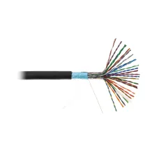 Кабель NETLAN F/UTP 25 пар, Кат.5 (Класс D), 100МГц, одножильный, BC (чистая медь), внешний, PE до -40C, черный, 305м