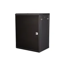 Шкаф 19'' телекоммуникационный настенный, 15U 769х600х450 мм, дверь металл, черный