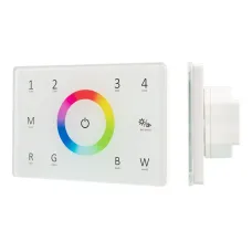 Панель Sens SMART-P85-RGBW White 230V, 4 зоны, 2.4G ARL, IP20 пластик, 5 лет