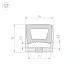Профиль силиконовый WPH-FLEX-1414-TOP-S11-50m WHITE (Силикон)