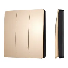 Панель управления кнопочная INTELLIGENT KINETIC-801-22-3G-WP-SUF Gold No battery, IP67, 433Mhz IARL, IP67 пластик, 3 года
