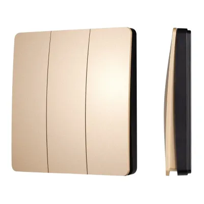 Панель управления кнопочная INTELLIGENT KINETIC-801-22-3G-WP-SUF Gold No battery, IP67, 433Mhz IARL, IP67 пластик, 3 года