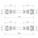 Коннектор питания ARL-LINE-3pin-3000-CON-MF (230V) (IP66 Пластик, 3 года)