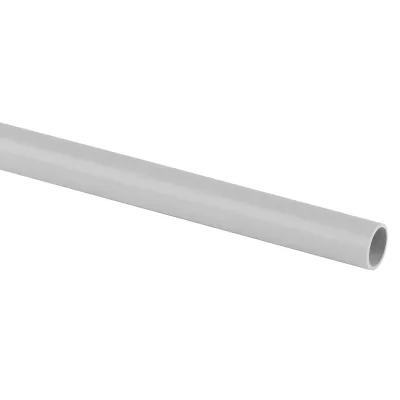 Труба ПВХ гладкая жесткая ЭРА TRUB-32-2-PVC 2х метровая легкая серая d 32мм 48м