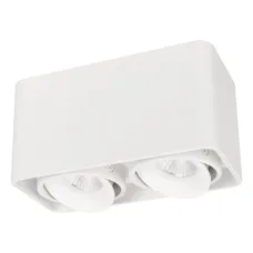 Светильник SP-CUBUS-S195x100-2x8W Day4000 (WH, 45 deg, 230V) (, IP20 Металл, 3 года)