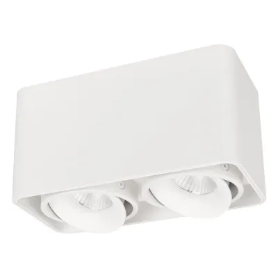 Светильник SP-CUBUS-S195x100-2x8W Day4000 (WH, 45 deg, 230V) (, IP20 Металл, 3 года)