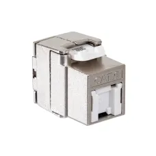 Модуль Keystone кат.6, STP, 1xRJ45, T568A/B, без инструмента, белый