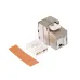 Модуль Keystone кат.6, STP, 1xRJ45, T568A/B, без инструмента, белый