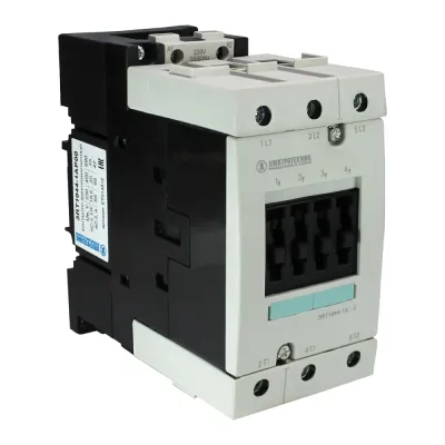 Контактор электромагнитный 3RT1044-1AP00, 3-пол., 65A, AC-3, 30кВт/400V, 230V AC, 50Гц, типоразмер S3, винтовые клеммы, IP20