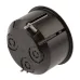 Коробка установочная ЭРА KUP-73-45-m-black черная 73х45мм для полых стен саморезы металлические лапки IP20