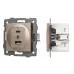 Механизм USB розетки SCT-MUAC-PL-GD-V 5V, 3A, QC4