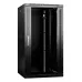 Шкаф телекоммуникационный настенный разобранный 19' 22U 600x600x1082mm (ШхГхВ) дверь стекло, цвет черный