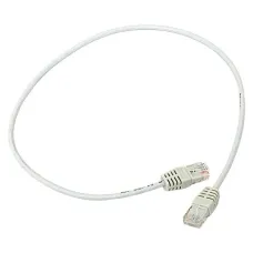 Патч-корд TERACOM Cat.5E (1Гбит/с) неэкранированный UTP оболочка PVC серый (0.5м)