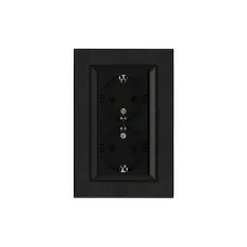 Розетка двойная с заземлением 16А KAREA LINE STAR черный