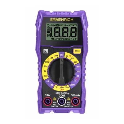 Мультиметр цифровой Zing TC07, фиолетовый