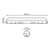 Св-к Gauss LED ССП-176 EVO-S IP65 600*60*58 18W 2160lm 6500K 175-265V мат с сенс и соед в линию 1/12