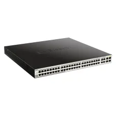 Коммутатор управляемый L2 PoE 48 портов 10/100/1000 Мб/с, 4хRJ45/SFP, 370 Вт