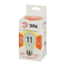 Лампочка светодиодная ЭРА STD LED A60-11W-827-E27 E27 / Е27 11 Вт груша теплый белый свет